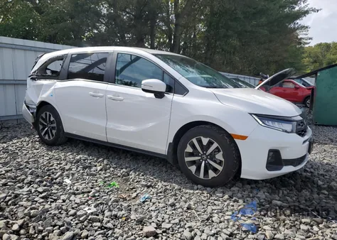 2025 Honda Odyssey Exl z USA, uszkodzony, nr VIN 5FNRL6H62SB019728